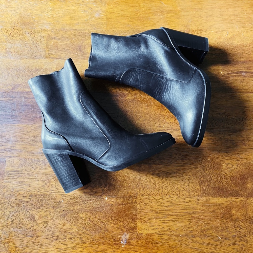 Black Crosswalk Booties - brand new, never worn